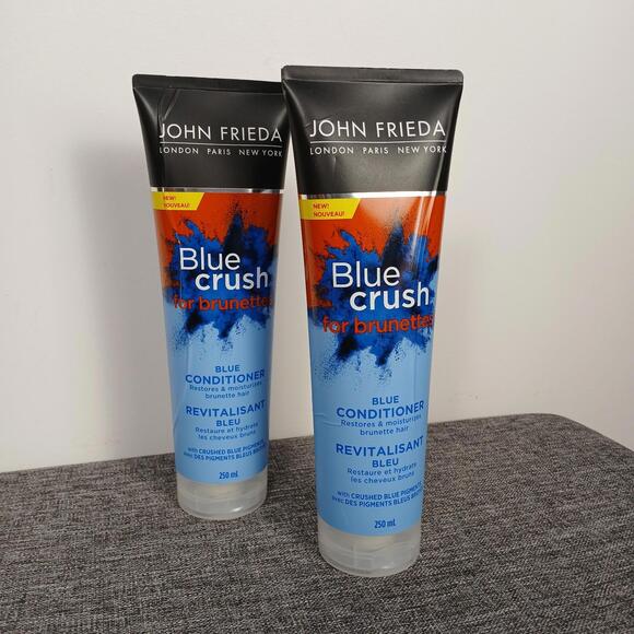John Frieda Other - John Frieda Blue Crush Conditioner For Brunettes 250ml x2 Bundle NEW Sealed Tone